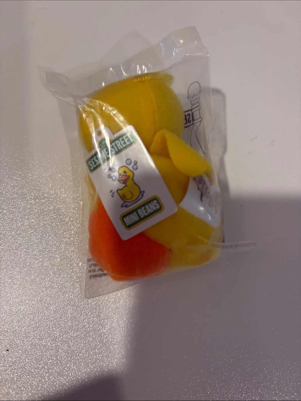 Sesame Street Rubber Duckie Mini Beans - Yellow & Orange